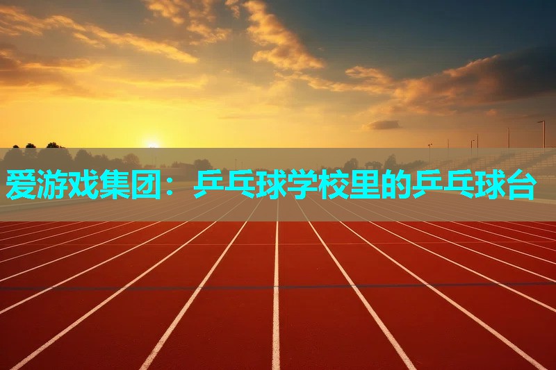 爱游戏集团：乒乓球学校里的乒乓球台